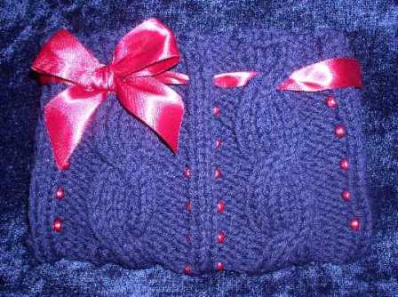 Cabled Clutch Bag