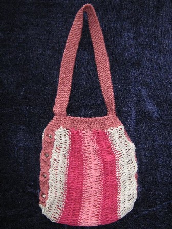 Rose Hairpin Lace Tote Bag