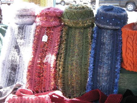 Hats with Hairpin Lace Scarves