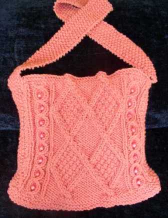 Pink Trellis Shoulder Bag